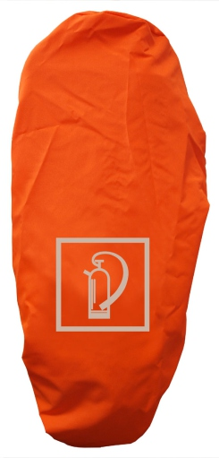 Schutzhauben LEUCHTORANGE für Feuerlöscher – Polyester
