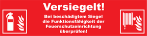 Siegelaufkleber VERSIEGELT…