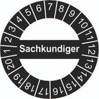 Aufkleber "Sachkundiger 1 bis 20"