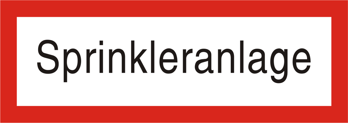 Brandschutzschild "Sprinkleranlage"