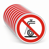 Verbotsschild P033 – ISO 7010 – Mehrfachpack