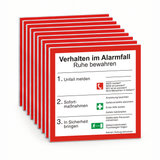 Verhalten im Alarmfall – Mehrfachpack