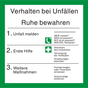 Verhalten bei Unfällen