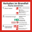 Verhalten im Brandfall – ISO 7010