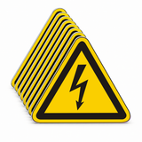 Warnschild Warnung vor gefährlicher elektrischer Spannung – Mehrfachpack