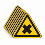 Warnschild Warnung vor gesundheitschädlichen oder reizenden Stoffen – Mehrfachpack