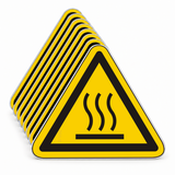 Warnschild Warnung vor heißer Oberfläche – ISO 7010 – Mehrfachpack