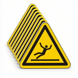 Warnschild Warnung vor Rutschgefahr – ISO 7010 – Mehrfachpack
