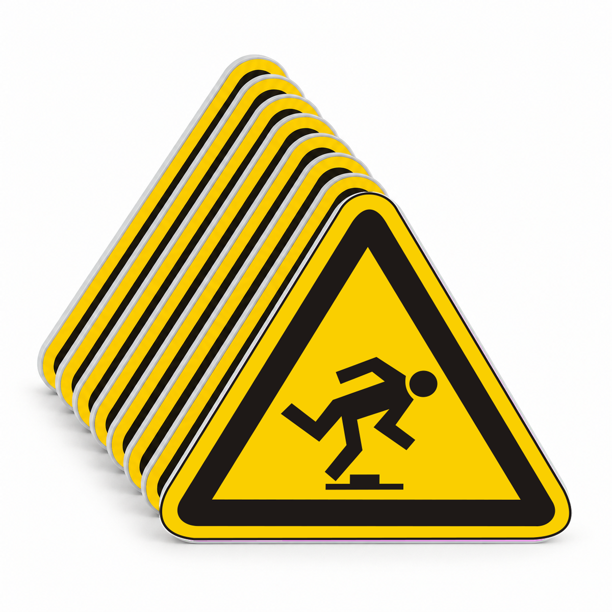 Warnschild Warnung vor Stolpergefahr – Mehrfachpack
