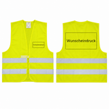 Warnweste mit 1 farbigem Druck — gelb