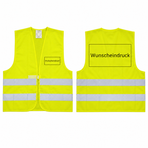 Warnweste mit 1 farbigem Druck — gelb