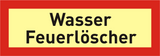 Brandschutzschild "Wasser Feuerlöscher"