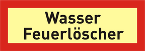 Brandschutzschild "Wasser Feuerlöscher"